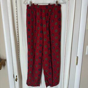 Vintage Sag Harbor Women's Paisley Medallion Pants